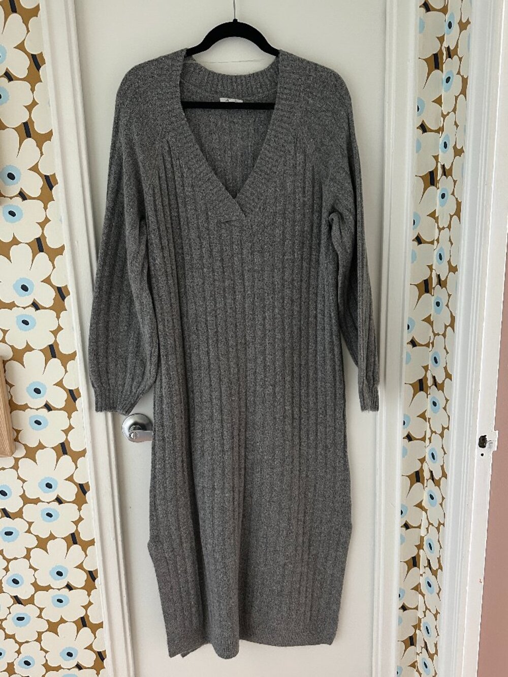 Knit Midi Length Sweater Dress